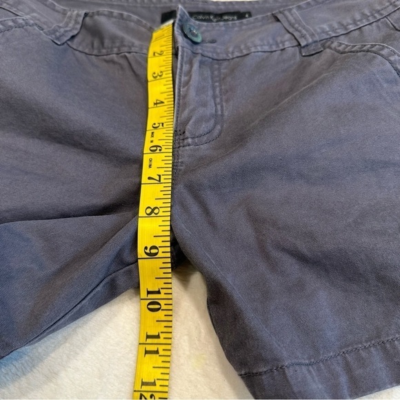 EU Calvin Klein Grey Denim Shorts - Picture 8 of 11